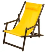 Leżaki ogrodowe - GreenBlue LEŻAK Z PODŁOKIETNIKIEM GB283 ZŁOTY GB283 Złoty - miniaturka - grafika 1