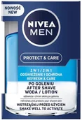 Wody po goleniu - Nivea Men Protect & Care woda po goleniu 2w1 100ml 94000-uniw - miniaturka - grafika 1
