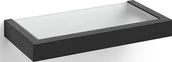 Półki łazienkowe - Zack Półka łazienkowa Linea 26,5 cm czarna 40573 - miniaturka - grafika 1