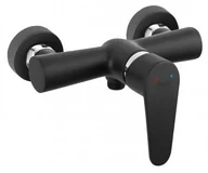 Baterie wannowe i prysznicowe - Ferro ALGEO natryskowa, czarny BAG7BL - miniaturka - grafika 1