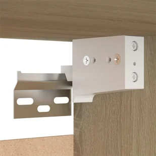 vidaXL Lumarko Szafka telewizyjna, dąb sonoma, 30,5x30x110 cm, płyta wiórowa 803368 - Szafki RTV - miniaturka - grafika 13