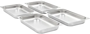 vidaXL vidaXL Tace gastronomiczne, 4 szt., GN 1/1, 65 mm, stal nierdzewna - Wyposażenie lokali gastronomicznych - miniaturka - grafika 2
