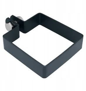 Obejma do słupka ocynkowana 10 x 10 cm antracyt - Akcesoria do ogrodzeń - miniaturka - grafika 3