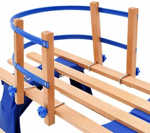 vidaXL Składane sanki z oparciem, drewniane, 110 cm - Sanki i ślizgacze - miniaturka - grafika 7