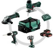 Zestawy elektronarzędzi - METABO Zestaw elektronarzędzi akumulatorowych Combo Set Construction 4.2 (691013000) - miniaturka - grafika 1