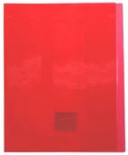 Pojemniki biurowe - Clairefontaine 73003 °C 17 x 22 cm zeszyt z przezroczystą folią ochronną na wyświetlacz z taśmy do monitora  czerwony 73003C - miniaturka - grafika 1