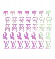 Ozdoby do paznokci - Naklejki Do Paznokci 3D Holo Laser Logotypy 30 - miniaturka - grafika 1