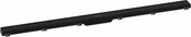 Odpływy liniowe - HANSGROHE HANSGROHE 56042670 RainDrain Match Element zewnętrzny odpływu 100 cm ze stelażem o regulowanej wysokości czarny matowy - miniaturka - grafika 1