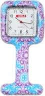 Meble i wyposażenie gabinetów medycznych - Gima Zegarek pielęgniarski-violet&sky blue fantasy Zegarek pielęgniarskii kwadratowy silikonowy 20460 - miniaturka - grafika 1