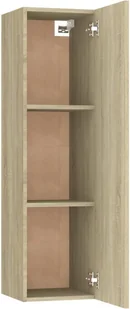vidaXL Lumarko Szafka telewizyjna, dąb sonoma, 30,5x30x110 cm, płyta wiórowa 803368 - Szafki RTV - miniaturka - grafika 11