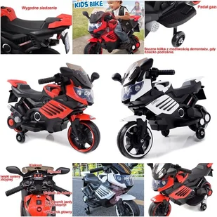 Import SUPER-TOYS MOTOR ŚCIGACZ POWER 158 BIAŁY - Pojazdy elektryczne dla dzieci - miniaturka - grafika 7