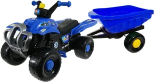 Pojazd Quad Na Pedały + Przyczepa, Kask Gratis ! - Jeździki dla dzieci - miniaturka - grafika 5