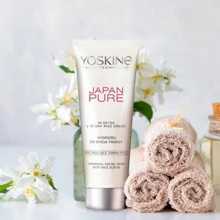 Yoskine Japan Pure hydrożel do mycia twarzy peelingujące ziarna ryżu 150 ml - Kosmetyki do kąpieli - miniaturka - grafika 2