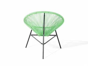 Beliani Krzesło ogrodowe zielone ACAPULCO - Fotele i krzesła ogrodowe - miniaturka - grafika 7