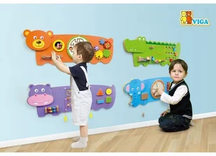 Viga Układanka panel ścienny - Krokodyl V50469 - Układanki dla dzieci - miniaturka - grafika 3