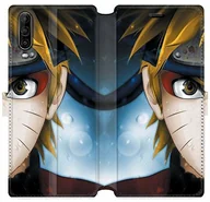 Etui i futerały do telefonów - Wiko Cokitec Pokrowiec ochronny do View 4 / View 4 Lite Manga Naruto, skóra, biały 88356 - miniaturka - grafika 1