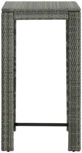 vidaXL 3-cz zestaw mebli barowych z poduszkami rattan PE szary 3094779 - Pozostałe meble ogrodowe - miniaturka - grafika 8