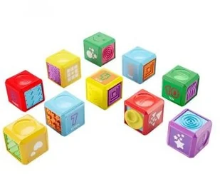 Fisher Price Zestaw 10 klocków Pierwsze Słówka Liczby FJN91 - Klocki - miniaturka - grafika 2