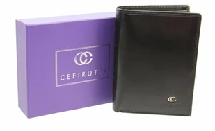 Cefirutti Portfel Męski Duży Pionowy Bez Zapinki Skóra Naturalna 7680272 - Portfele - miniaturka - grafika 11