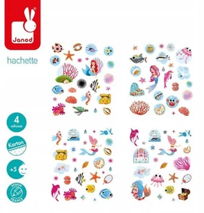 Janod zestaw naklejek Pokaz mody Syrenki - Zabawki kreatywne - miniaturka - grafika 3