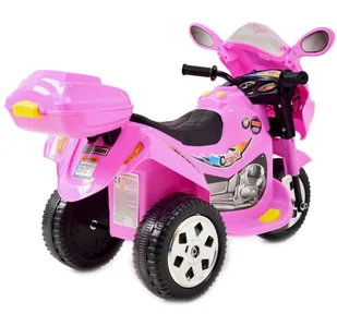 Super-Toys Motorek  dla maluszka różowy - Pojazdy elektryczne dla dzieci - miniaturka - grafika 5