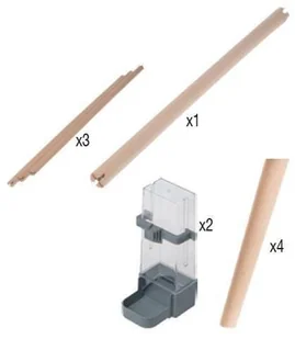 Zolux Klatka Neo JILI dla ptaków H80 kol. szary Dostawa GRATIS od 99 zł + super okazje - Klatki i wyposażenie dla ptaków - miniaturka - grafika 2