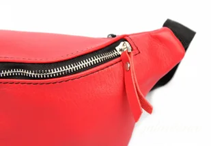 Wild Saszetka Na Pas Biodrówka Nerka De Lux PRISON TATTOO (PL) Skóra Naturalna Licowa Duża Metalowy Suwak - Nerki - miniaturka - grafika 7