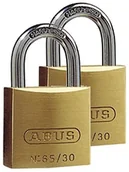 Kłódki - Abus ABUS 35119 Kłódka 65/30 2 sztuki z mosiądzu 30 MM - miniaturka - grafika 1
