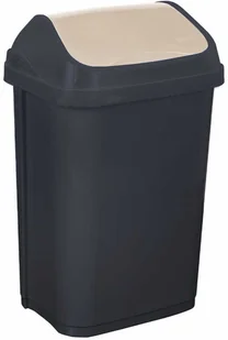 keeeper OKT 10308826000 Swing-Bin pojemnik na śmieci, 50 l, kolor grafitowy/kremowy 1030882600000 - Kosze na śmieci - miniaturka - grafika 2