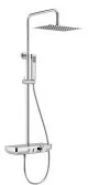 Zestawy prysznicowe - Actima AREX.8080CR Krotos Rain Zestaw prysznicowy Chrom - miniaturka - grafika 1
