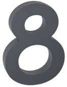Numery na dom - Aluminiowy numer domu 8, 3D powłoka strukturalna - miniaturka - grafika 1
