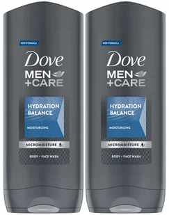 Dove Men Care Clean Comfort Żel Prysznic 2 x 400ml - Żele pod prysznic dla mężczyzn - miniaturka - grafika 2
