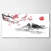 Obrazy i zdjęcia - PL Coloray Obraz na Szkle atramentowy azjatycki górski 100x50cm - miniaturka - grafika 1