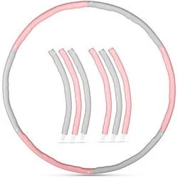 Gymtek Hula hop składane z masażerem neoprenowe 100cm Gymtek - Akcesoria do masażu - miniaturka - grafika 2