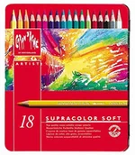 Kredki, ołówki, pastele i pisaki - Unbekannt Caran d d'ache  Supracolor Soft Aquarelle kredek w metalowym pudełku  18 sztuk 3888.318 - miniaturka - grafika 1
