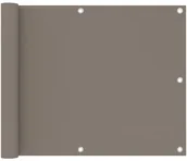 Parawany - vidaXL Parawan balkonowy, taupe, 75x400 cm, tkanina Oxford vidaXL - miniaturka - grafika 1