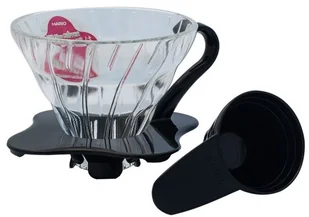 Hario szklany Drip V60-01 - Czarny VDG-01B - Pozostałe akcesoria kuchenne - miniaturka - grafika 2