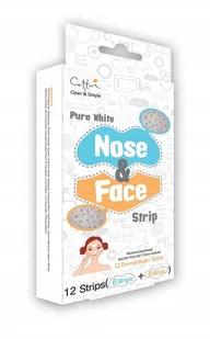 Cettua Pure White Nose & Face Strip 12 Paski oczyszczające na twarz 12 sztuk - Maseczki do twarzy - miniaturka - grafika 6
