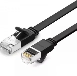 UGREEN Płaski kabel sieciowy z metalowymi wtyczkami, Ethernet RJ45, Cat.6, UTP, 2m (czarny) - Kable USB - miniaturka - grafika 2
