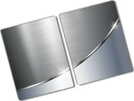 Deski do krojenia - Tulup Deska do krojenia Płyta ochronna na indukcję metal fala 2x40x52-268882187 tw2-ean-ko-2x40x52-s-137027012 - miniaturka - grafika 1