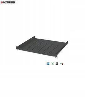 Intellinet Półka 1U 305mm rack 19"" perforowana czarna (924269) - Akcesoria do szaf serwerowych - miniaturka - grafika 3