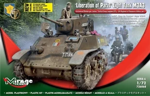 Mirage Hobby Model plastikowy Stuart M3A3 Wyzwolenie Paryż  OD 199 ZŁ! GXP-657281 - Modele do sklejania - miniaturka - grafika 3