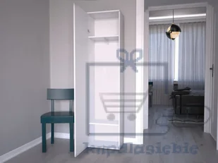 SZAFA DUO LUSTRO WIESZAK PRZEDPOKÓJ BIEL MAT - Meble do przedpokoju - miniaturka - grafika 4