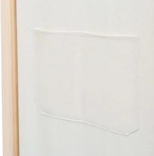 vidaXL Parawan 4-panelowy, kremowy, 160x170x4 cm, tkanina vidaXL - Parawany - miniaturka - grafika 7
