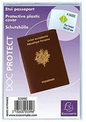 Koszulki na dokumenty - Exacompta 5399e osłon opakowanie, 10 sztuki, do reisepass 2-częściowy z gładkim 150 PCW, 133 X 95 MM 5399E - miniaturka - grafika 1