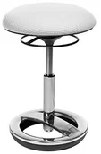 Taborety i hokery - Topstar Sitness Bob taboret, okrągła podstawa z polerowanego aluminium, materiałowe obicie SU49BR3 - miniaturka - grafika 1