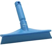 Miotły, szufle, mopy - Vikan Ściągacz higieny z trzonkiem z mini, 245 MM, rożne. Kolory, niebieski 71253 - miniaturka - grafika 1