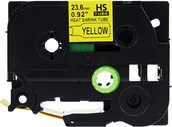 Taśmy do drukarek barwiące - Brother Aimotech Rurka koszulka) termokurczliwa zamiennik do 23.6mm/1.5m żółta czarny nadruk HSE-651 HSE651 - miniaturka - grafika 1