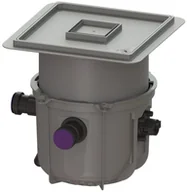 Szamba i oczyszczalnie ścieków - Kessel Przepompownia posadzkowa Minilift S pod płytki 8000 l/h - miniaturka - grafika 1