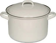 Garnki - Riess Garnek emaliowany 4,5l biały Classic - miniaturka - grafika 1